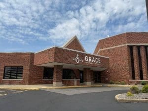 Grace Community Church front entrance